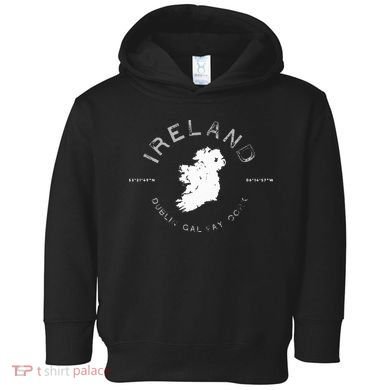 Ireland Map Dublin Galway Cork Graphic Toddler Hoodie