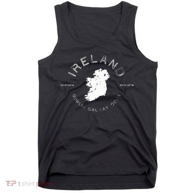 Ireland Map Dublin Galway Cork Graphic Tank Top
