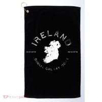 Ireland Map Dublin Galway Cork Graphic Golf Towel thumb 0