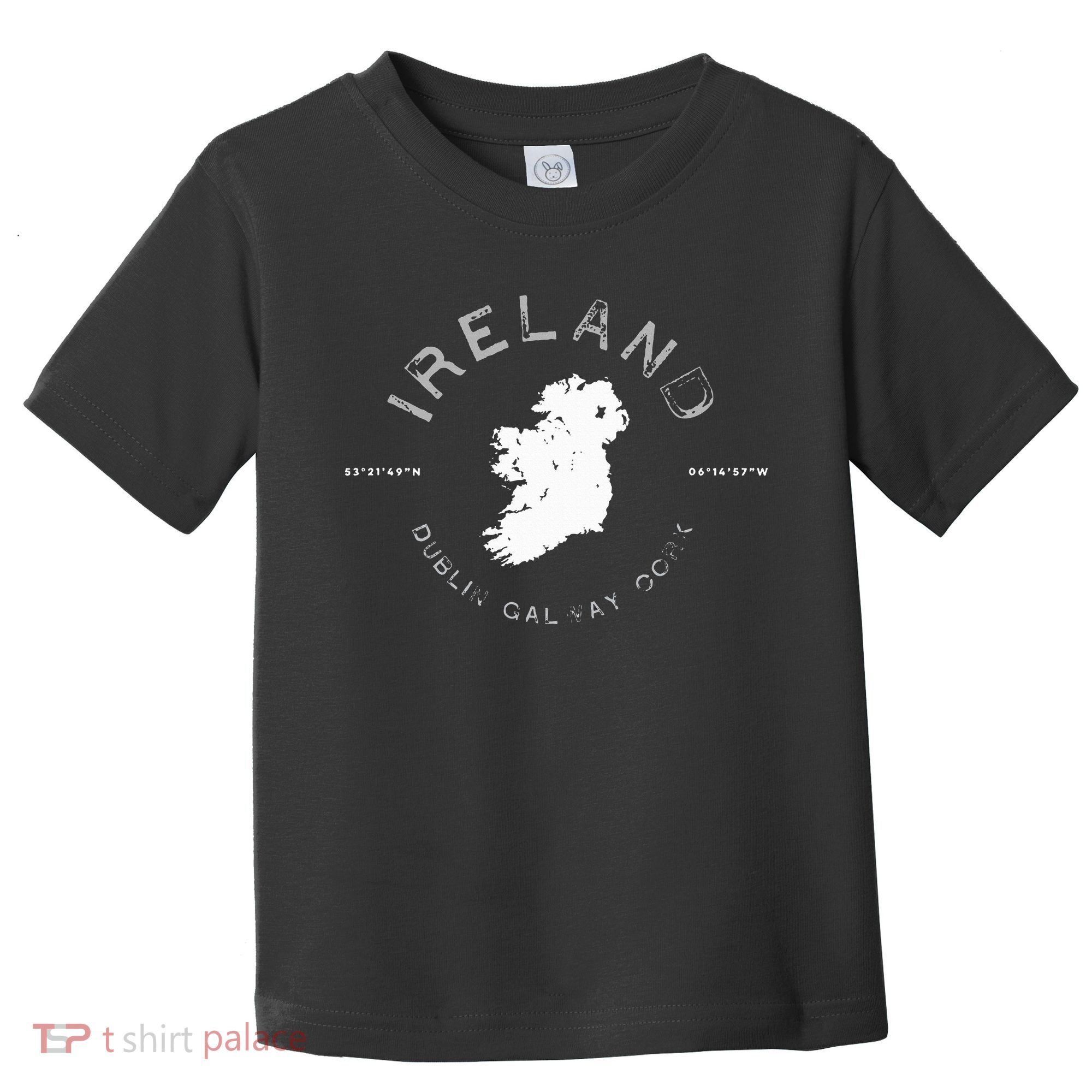 Ireland Map Dublin Galway Cork Graphic Toddler T-Shirt