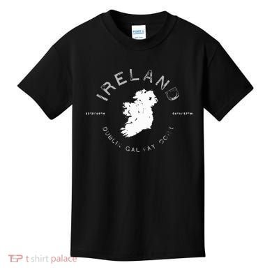 Ireland Map Dublin Galway Cork Graphic Kids T-Shirt