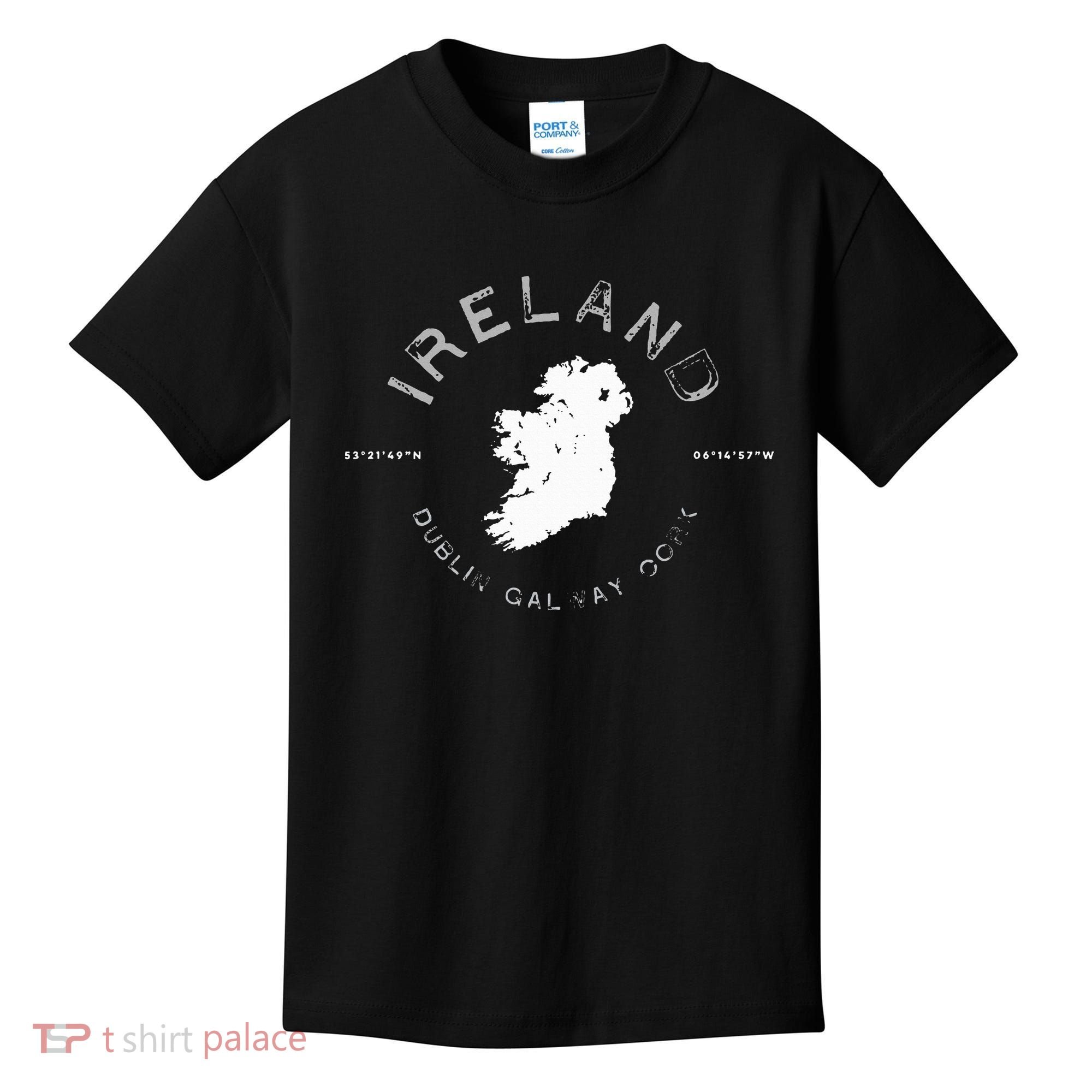 Ireland Map Dublin Galway Cork Graphic Kids T-Shirt
