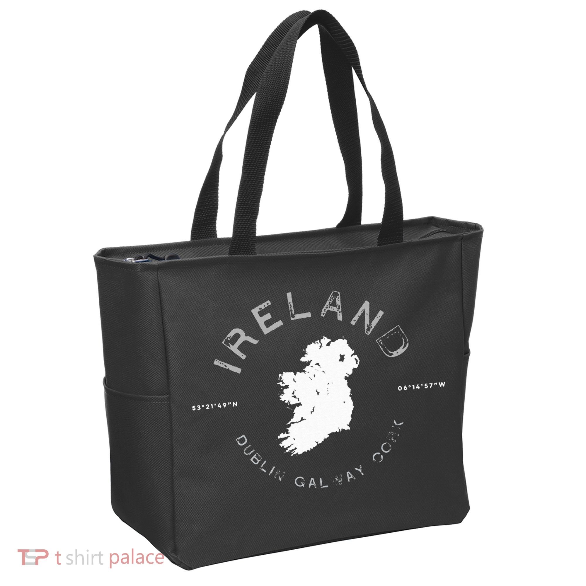 Ireland Map Dublin Galway Cork Graphic Tote Bag