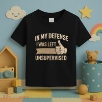 In My Defense I Was Left Unsupervised Toddler T-Shirt thumb 3
