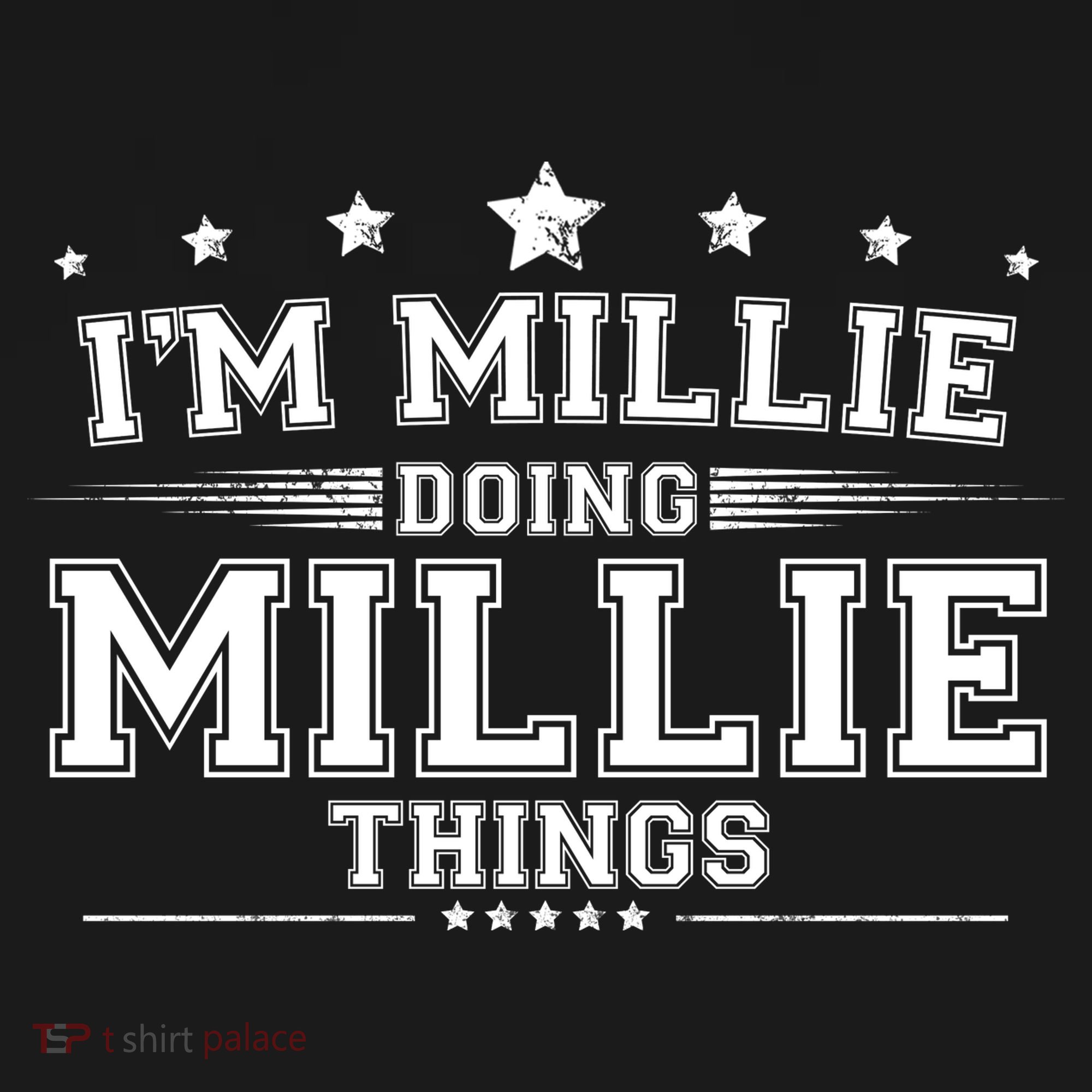 Im Millie Doing Millie Things Button