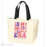 In My Double Digits Era 10th Birthday Version Groovy Retro Tote Bag thumb 3