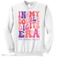 In My Double Digits Era 10th Birthday Version Groovy Retro Sweatshirt thumb 0