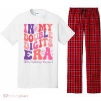 In My Double Digits Era 10th Birthday Version Groovy Retro Pajama Set thumb 0