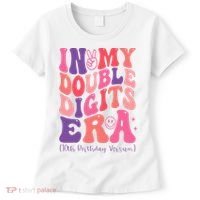 In My Double Digits Era 10th Birthday Version Groovy Retro Women's T-Shirt thumb 0