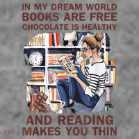In My Dream World Books Are Free Chocolate Is Healthy Toddler Hoodie thumb 2