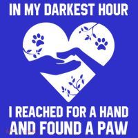 In My Darkest Hour I Reached For A Hand Found A Paw Gift Visor thumb 3