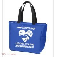 In My Darkest Hour I Reached For A Hand Found A Paw Gift Tote Bag thumb 3