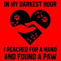 In My Darkest Hour I Reached For A Hand Found A Paw Gift Santa Hat thumb 1