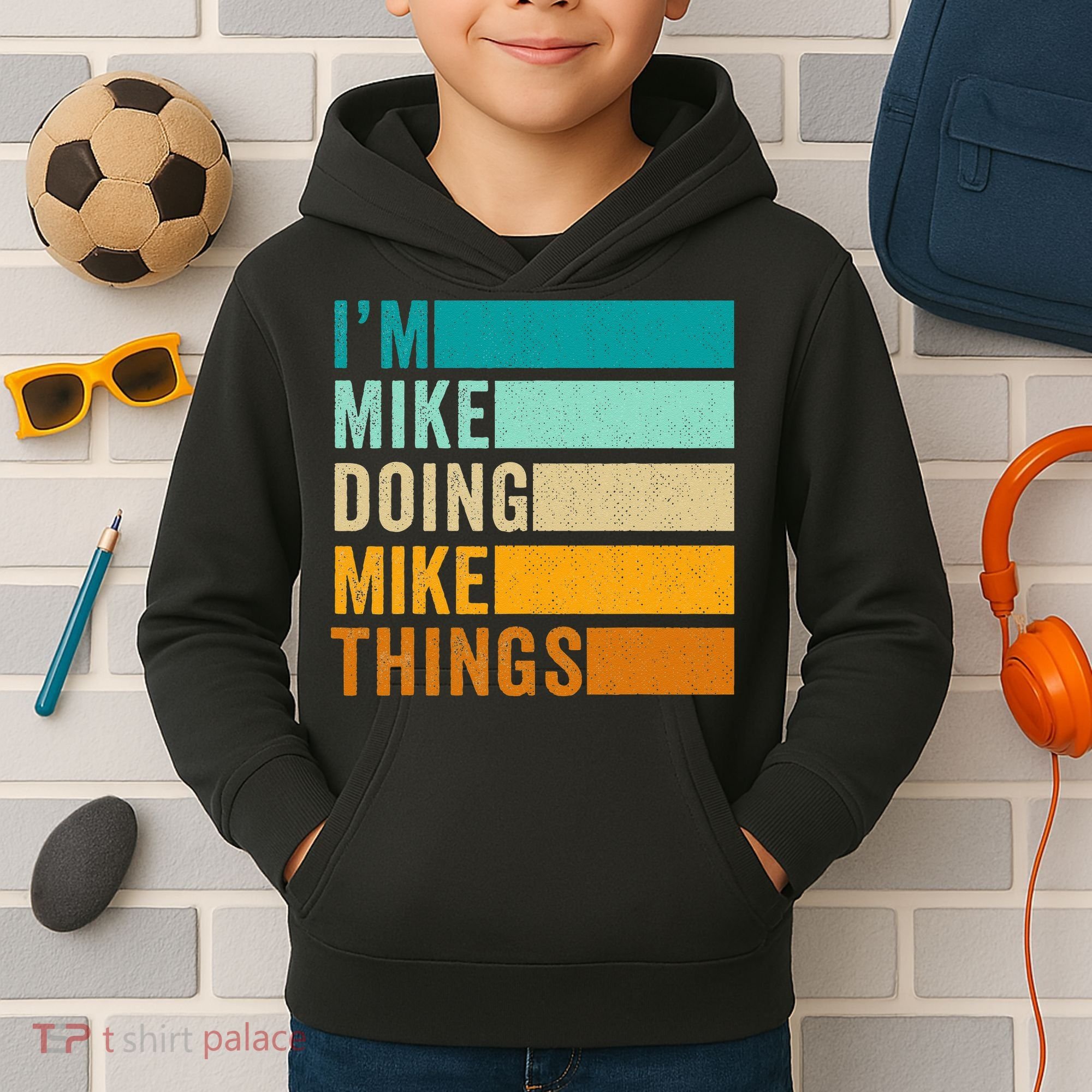 I'm Mike Doing Mike Things  Funny First Name Kids Hoodie
