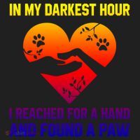 In My Darkest Hour I Reached For A Hand Found A Paw Xmas Gift Women's Sweatshirt thumb 2