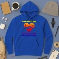 In My Darkest Hour I Reached For A Hand Found A Paw Xmas Gift Hoodie thumb 3