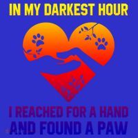In My Darkest Hour I Reached For A Hand Found A Paw Xmas Gift Women's Tank Top thumb 5