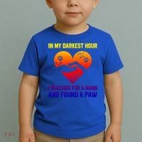 In My Darkest Hour I Reached For A Hand Found A Paw Xmas Gift Toddler T-Shirt thumb 2
