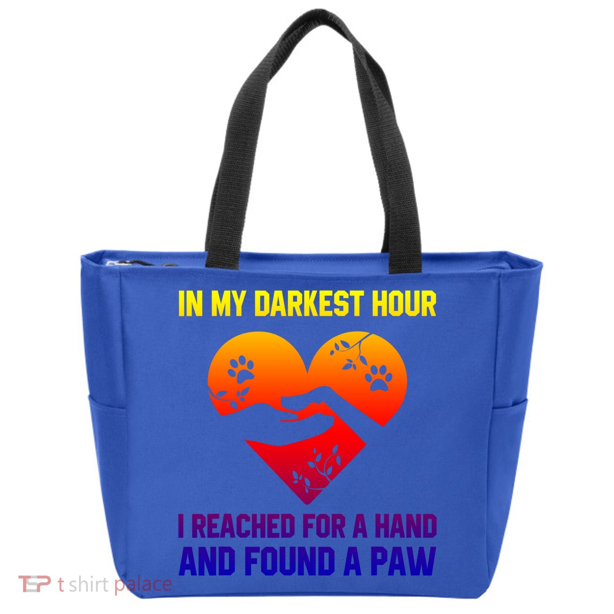In My Darkest Hour I Reached For A Hand Found A Paw Xmas Gift Tote Bag