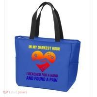 In My Darkest Hour I Reached For A Hand Found A Paw Xmas Gift Tote Bag thumb 3
