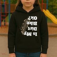Is My Dirt Bike Ok Funny Off Road Biker Gift Kids Hoodie thumb 3