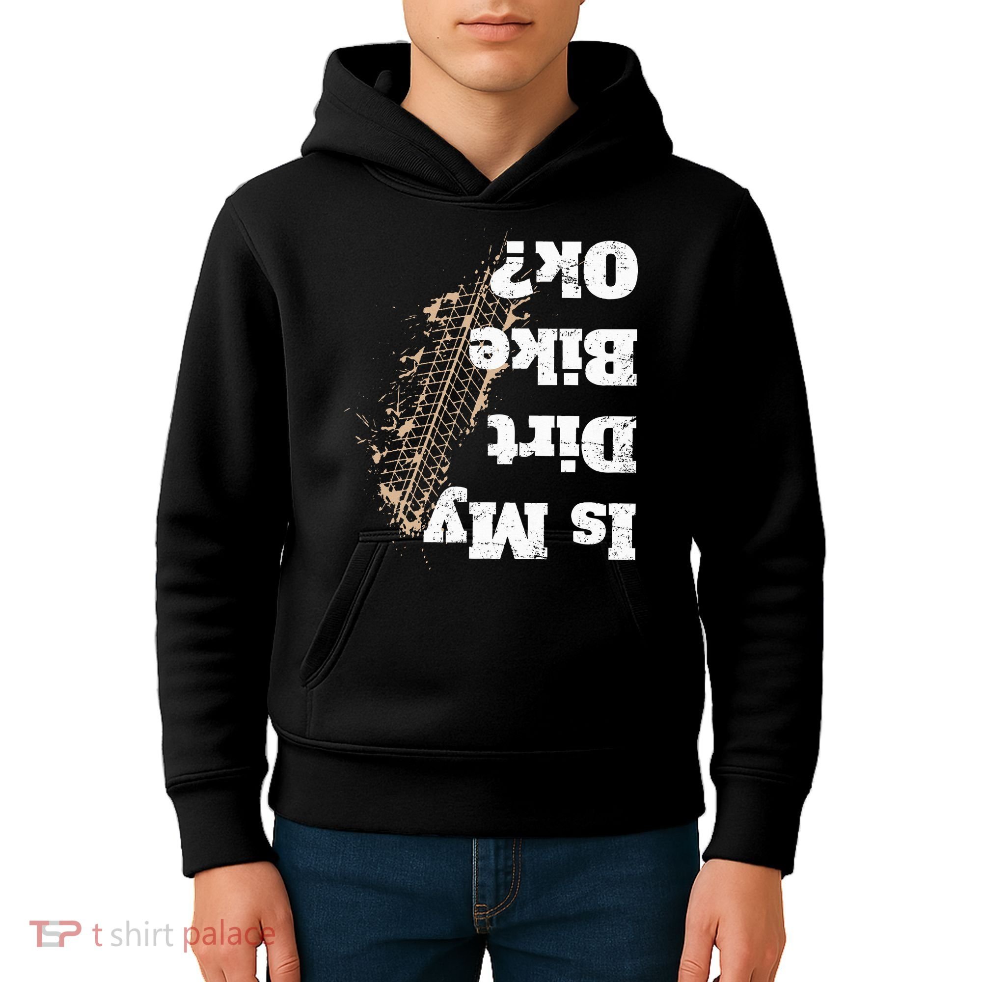 Is My Dirt Bike Ok Funny Off Road Biker Gift Kids Hoodie