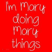 I'm MARY Doing Funny Things Women Name Birthday Gift Idea Santa Hat thumb 1