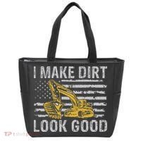 I Make Dirt Look Good Excavator Tote Bag thumb 0
