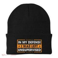 In My Defense I Was Left Unsupervised Retro Beanie thumb 0