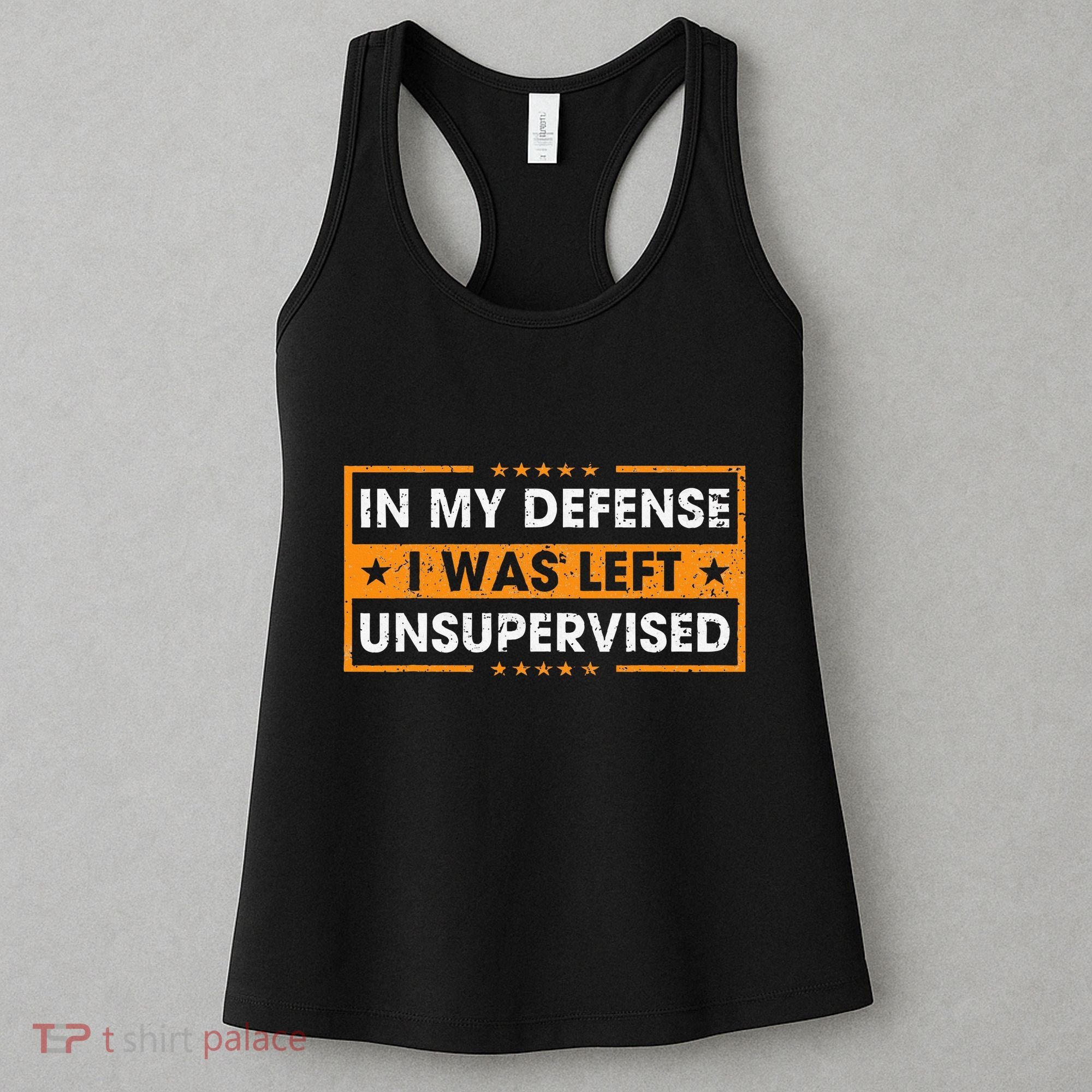 In My Defense I Was Left Unsupervised Retro Women's Tank Top