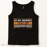 In My Defense I Was Left Unsupervised Retro Tank Top thumb 2