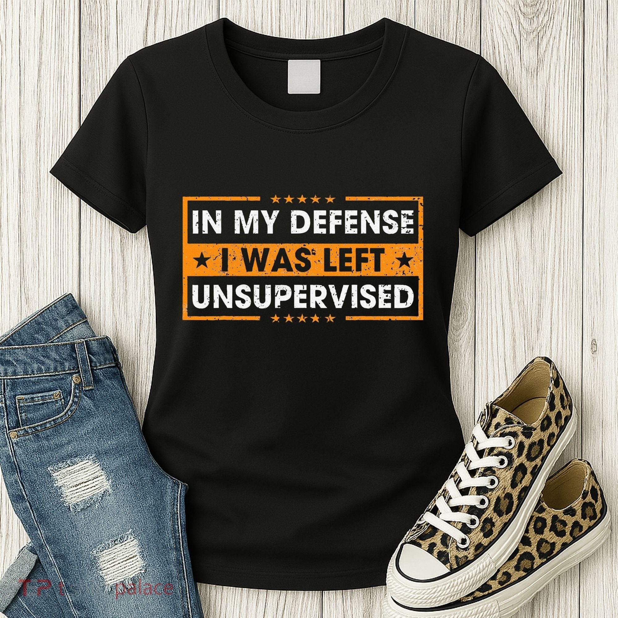 In My Defense I Was Left Unsupervised Retro Women's T-Shirt