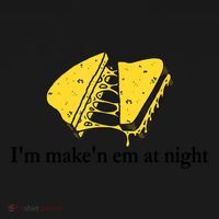 IM MakeN Em At Night Cheese Sandwich Coaster thumb 2