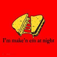 IM MakeN Em At Night Cheese Sandwich Santa Hat thumb 1