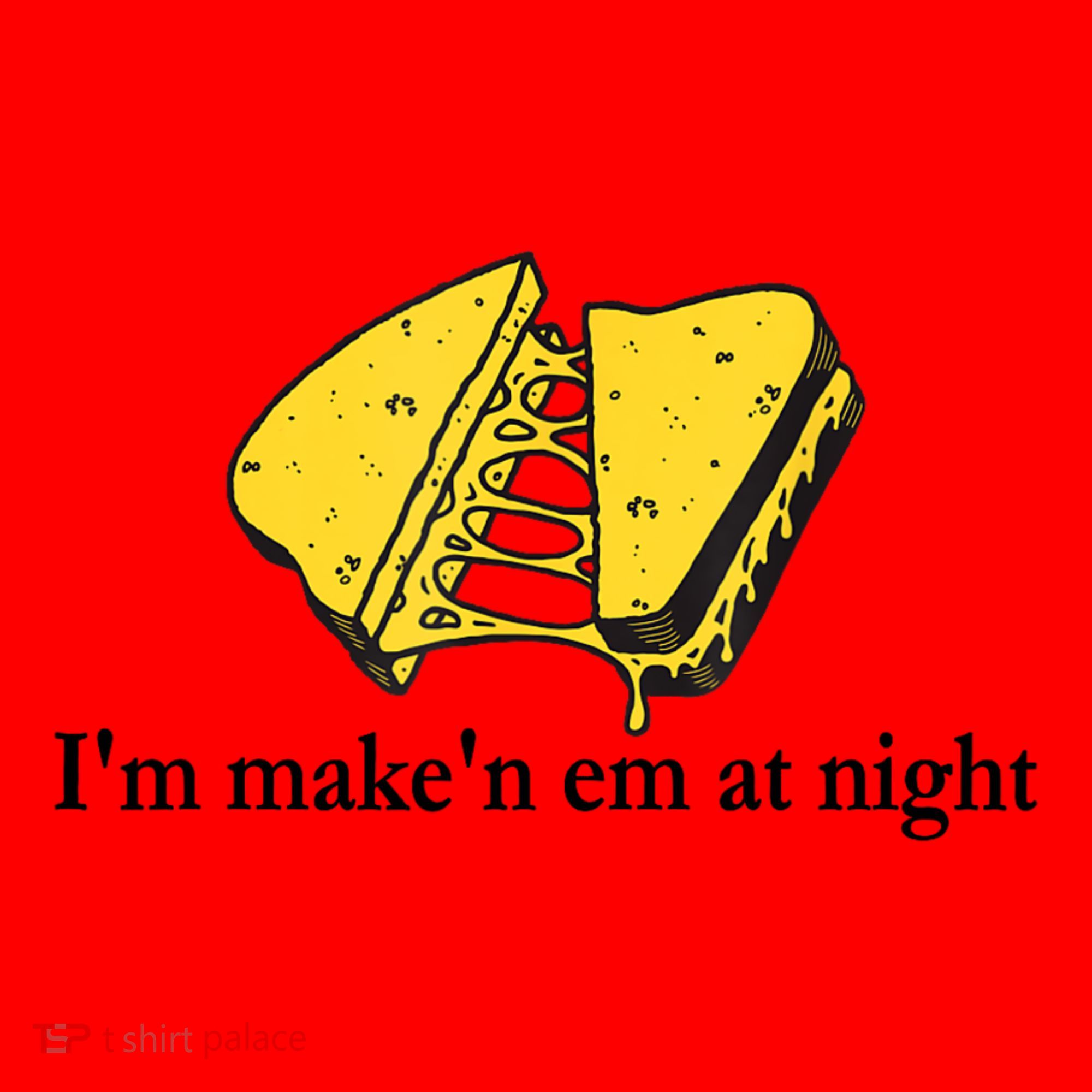IM MakeN Em At Night Cheese Sandwich Santa Hat
