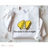 IM MakeN Em At Night Cheese Sandwich Sweatshirt thumb 2