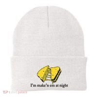 IM MakeN Em At Night Cheese Sandwich Beanie thumb 0
