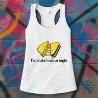 IM MakeN Em At Night Cheese Sandwich Women's Tank Top thumb 3