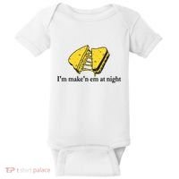 IM MakeN Em At Night Cheese Sandwich Baby Bodysuit thumb 0