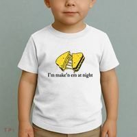 IM MakeN Em At Night Cheese Sandwich Toddler T-Shirt thumb 2