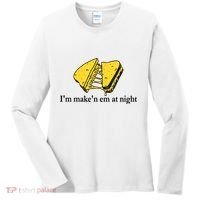 IM MakeN Em At Night Cheese Sandwich Women's Long Sleeve Shirt thumb 0