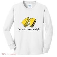 IM MakeN Em At Night Cheese Sandwich Kids Long Sleeve Shirt thumb 0