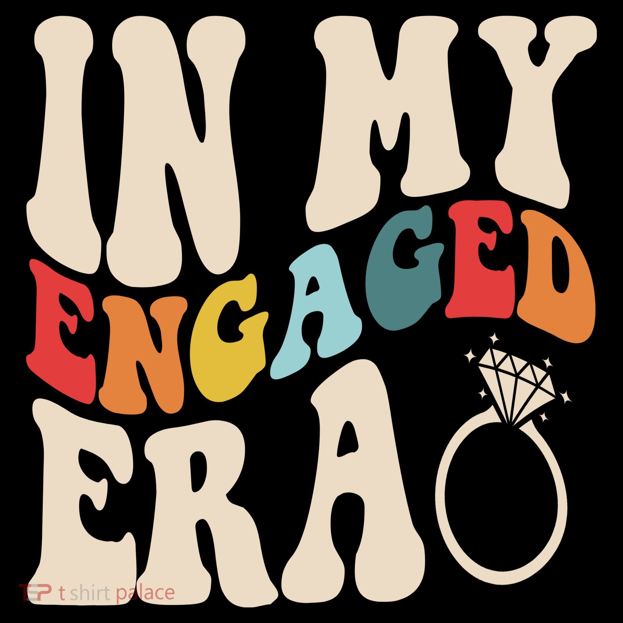 In My Engaged Era Cute Proposal Gift Toddler Hoodie