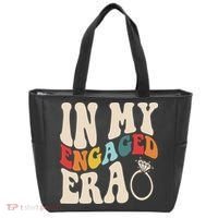 In My Engaged Era Cute Proposal Gift Tote Bag thumb 0
