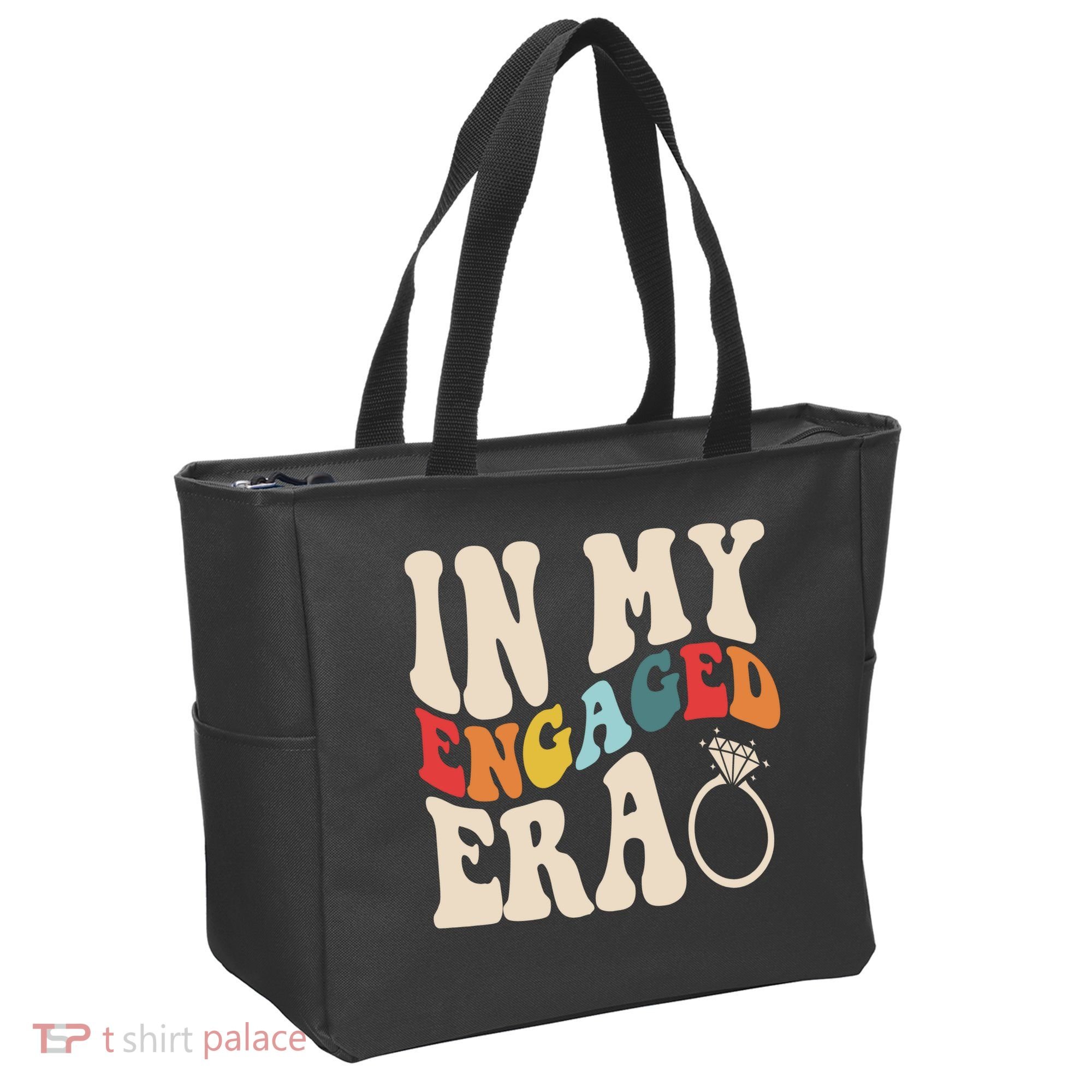 In My Engaged Era Cute Proposal Gift Tote Bag