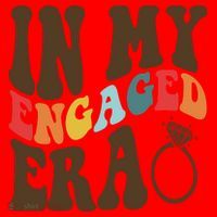 In My Engaged Era Cute Proposal Gift Santa Hat thumb 1