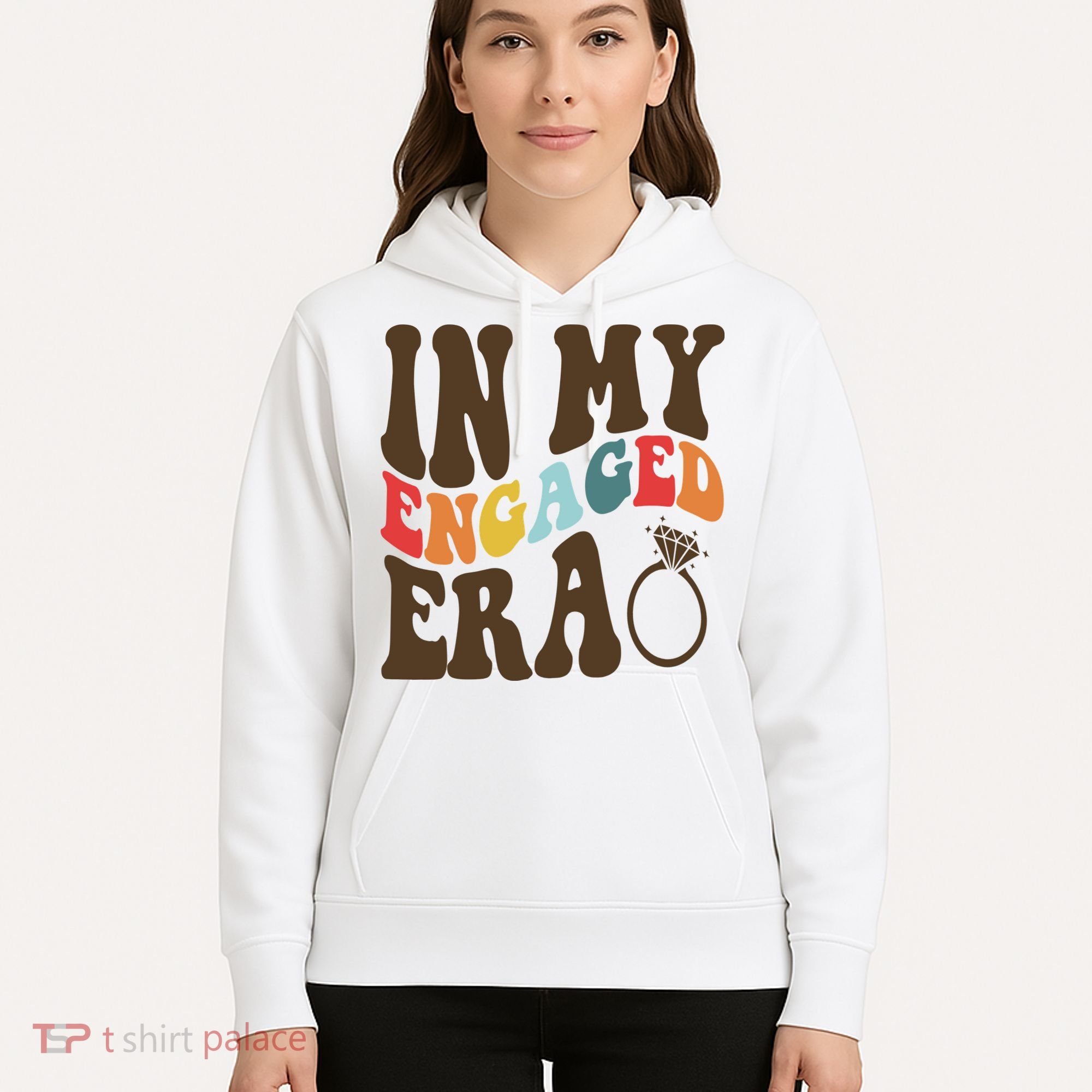 In My Engaged Era Cute Proposal Gift Hoodie