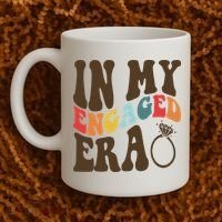 In My Engaged Era Cute Proposal Gift Coffee Mug thumb 2