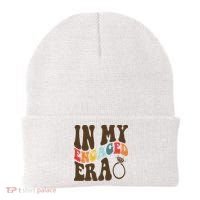 In My Engaged Era Cute Proposal Gift Beanie thumb 0