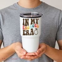 In My Engaged Era Cute Proposal Gift Tumbler thumb 2